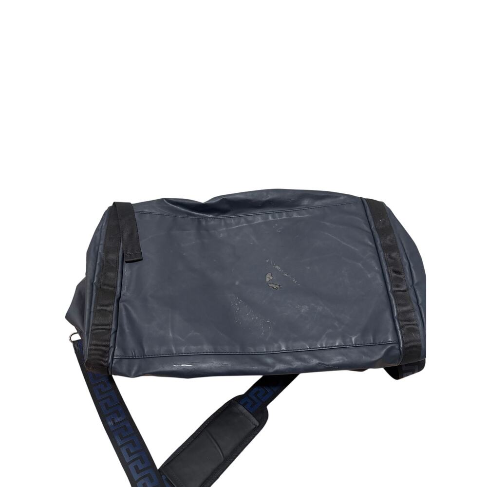 Versace Parfums Navy Duffel Bag with Greek Key Strap - Picture 5 of 6